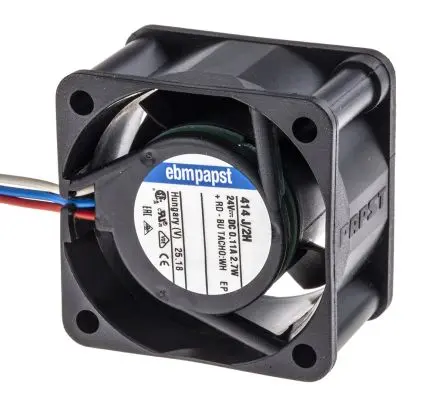 Produktfoto 1 von ebm-papst 400 DC-Axiallüfter, Kugel, 24 V dc / 3 W 0.1 A, 11700 rpm, 22 m³/h 40 mm 40 mm 25 mm