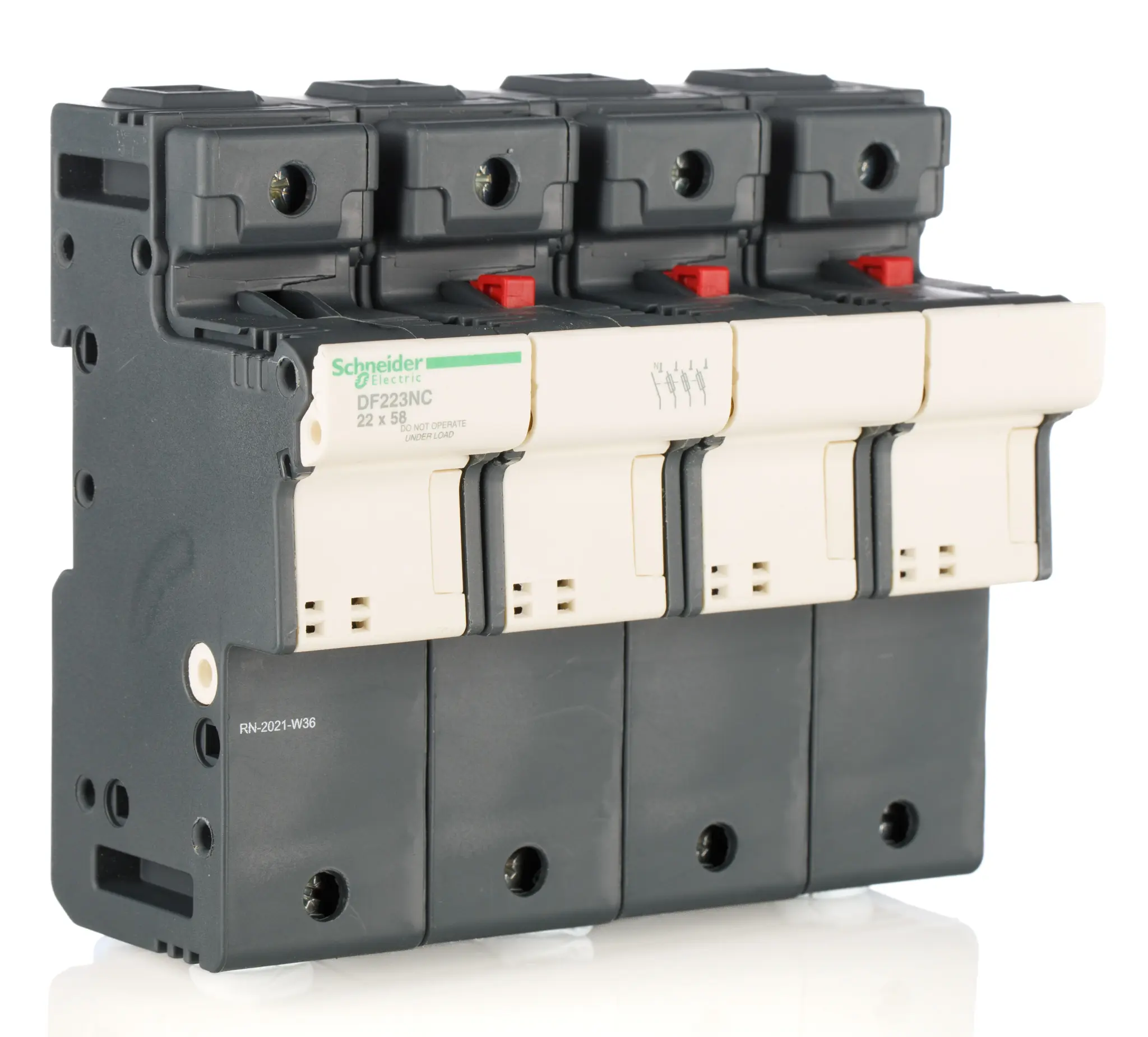 Schneider Electric Sicherungshalter für Hutschienenmontage für 22 x 58mm Sicherungen 125A 690V ac, Serie TeSyS DF,