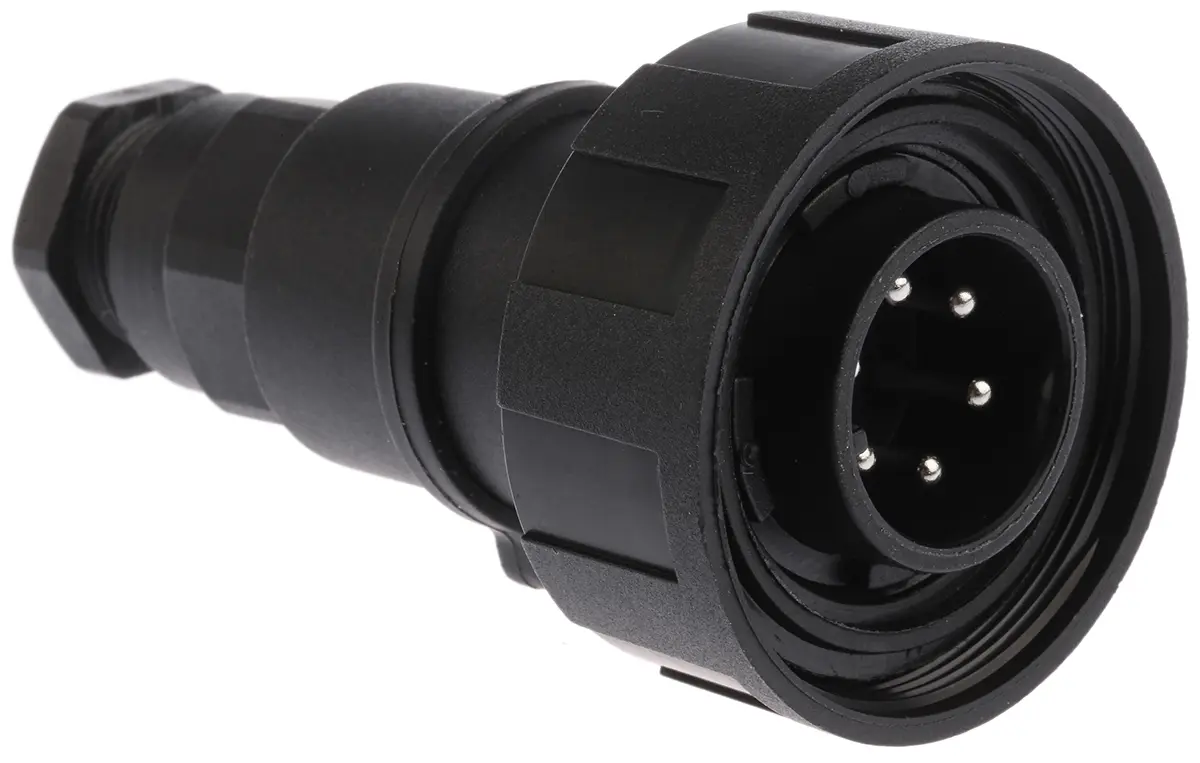 Produktfoto 1 von Bulgin Standard Buccaneer 38 Standard Rundsteckverbinder Stecker 6-polig Stecker 5A Kabel IP68