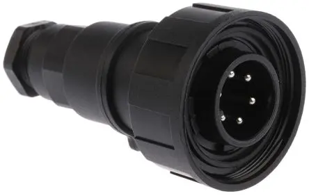 Produktfoto 1 von Bulgin Standard Buccaneer 38 Standard Rundsteckverbinder Stecker 6-polig Stecker 5A Kabel IP68