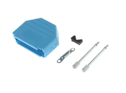 Produktfoto 1 von MH Connectors MHDPPK-SLIM D-Sub-Gehäuse Gerade, 25-polig, D: D-Sub-Gehäuse Zugentlastung, Blau, Größe B, aus Polyamid