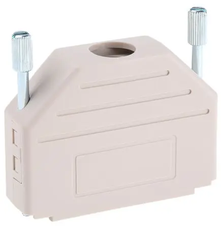 Produktfoto 1 von MH Connectors MHDPPK-SLIM D-Sub-Gehäuse Gerade, 25-polig, D: D-Sub-Gehäuse Zugentlastung, Grau, Größe B, aus Polyamid