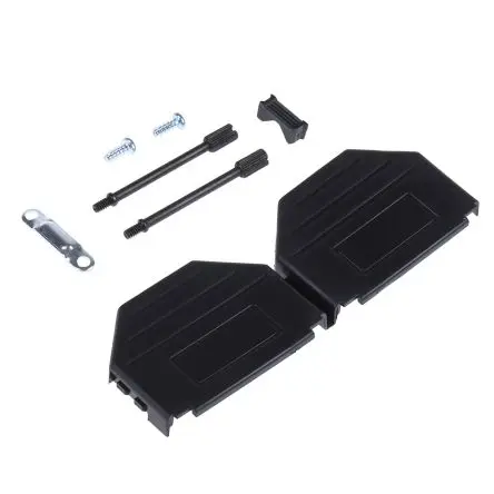 Produktfoto 1 von MH Connectors MHDPPK-SLIM D-Sub-Gehäuse Gerade, 25-polig, D: D-Sub-Gehäuse Zugentlastung, Schwarz, Größe B, aus Polyamid