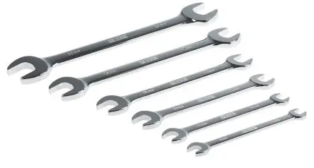 Produktfoto 1 von RS PRO Schraubenschlüsselsatz Gabelschlüssel CrV-Stahl, 6-teilig 22 x 20 mm, 10 x 11 mm, 8 x 9 mm, 14 x 15 mm, 17 x 19