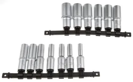 RS PRO Steckschlüsselsatz 1/2 in Vierkant Vierkant 12.7 mm 13-teilig