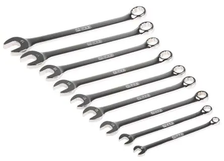 RS PRO Schraubenschlüsselsatz Ringschlüssel CrV-Stahl, 9-teilig 6 To 19 mm