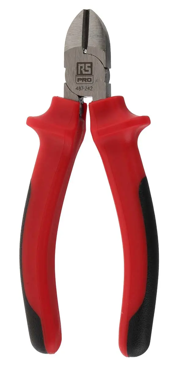 Produktfoto 1 von RS PRO Schmiege Seitenschneider Schließer (NO) 127mm / Backen 18mm, Schneidleistung 1.6 mm