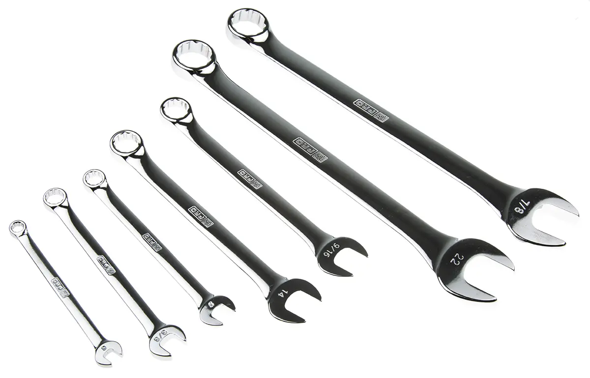 Produktfoto 1 von RS PRO Schraubenschlüsselsatz Ringschlüssel CrV-Stahl, 23-teilig 5/16 To 13/16 in