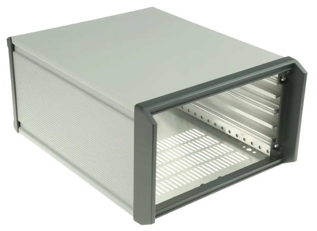 nVent SCHROFF PropacPRO 19 Zoll Rack-Montage-Gehäuse 3 U Belüftet RAL 7016, RAL 9006, Schwarz, Grau, 257 mm x 506 mm x