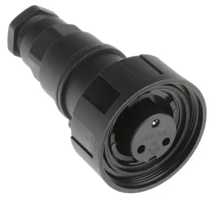 Produktfoto 1 von Bulgin Standard Buccaneer 38 Standard Rundsteckverbinder Buchse 3-polig Buchse 12A Kabel IP68, IP69K