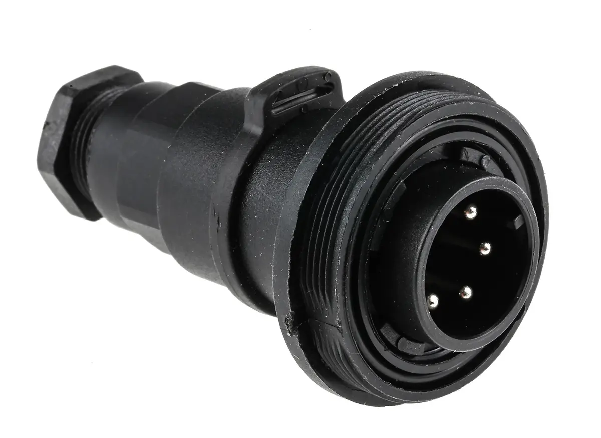 Produktfoto 1 von Bulgin Standard Buccaneer 38 Standard Rundsteckverbinder Stecker 6-polig Stecker 5A Inline IP68