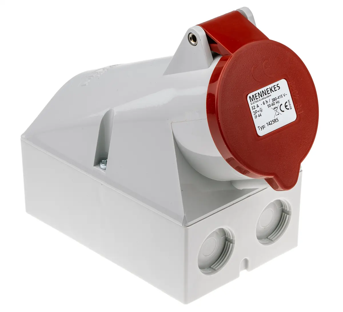 Produktfoto 1 von MENNEKES Buchse Rot, 400V 4P / 32A, Wand IP44