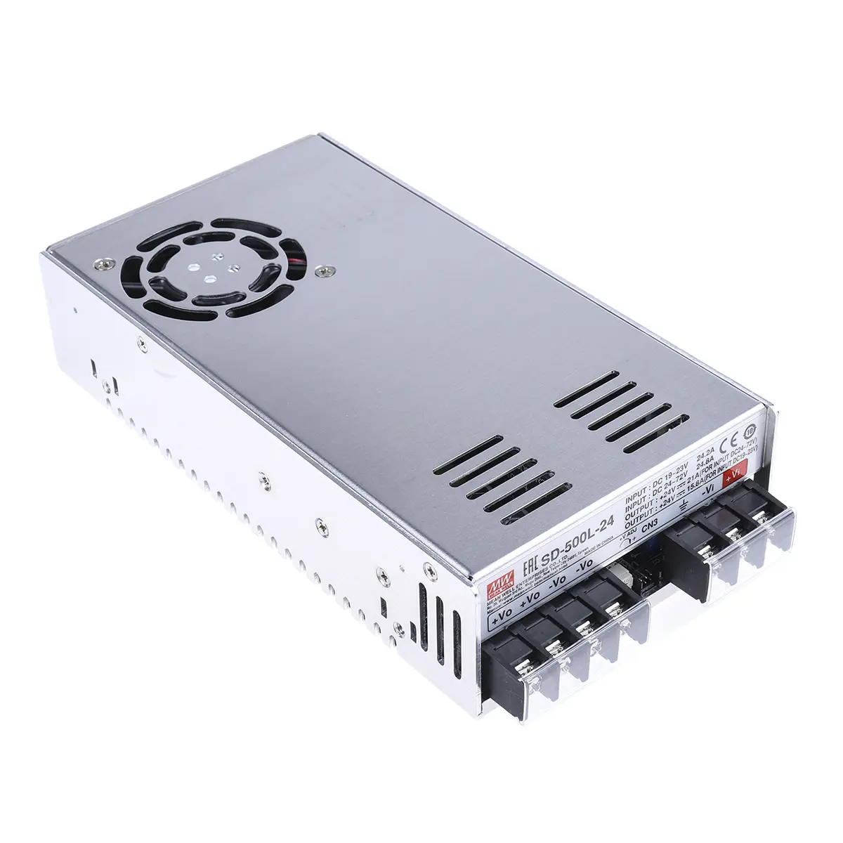 Produktfoto 1 von MEAN WELL SD-500 DC/DC Konverter, 24V dc OUT 0 A Oberfläche 72V dc 2 kV ac 504 W -20 °C 60 °C