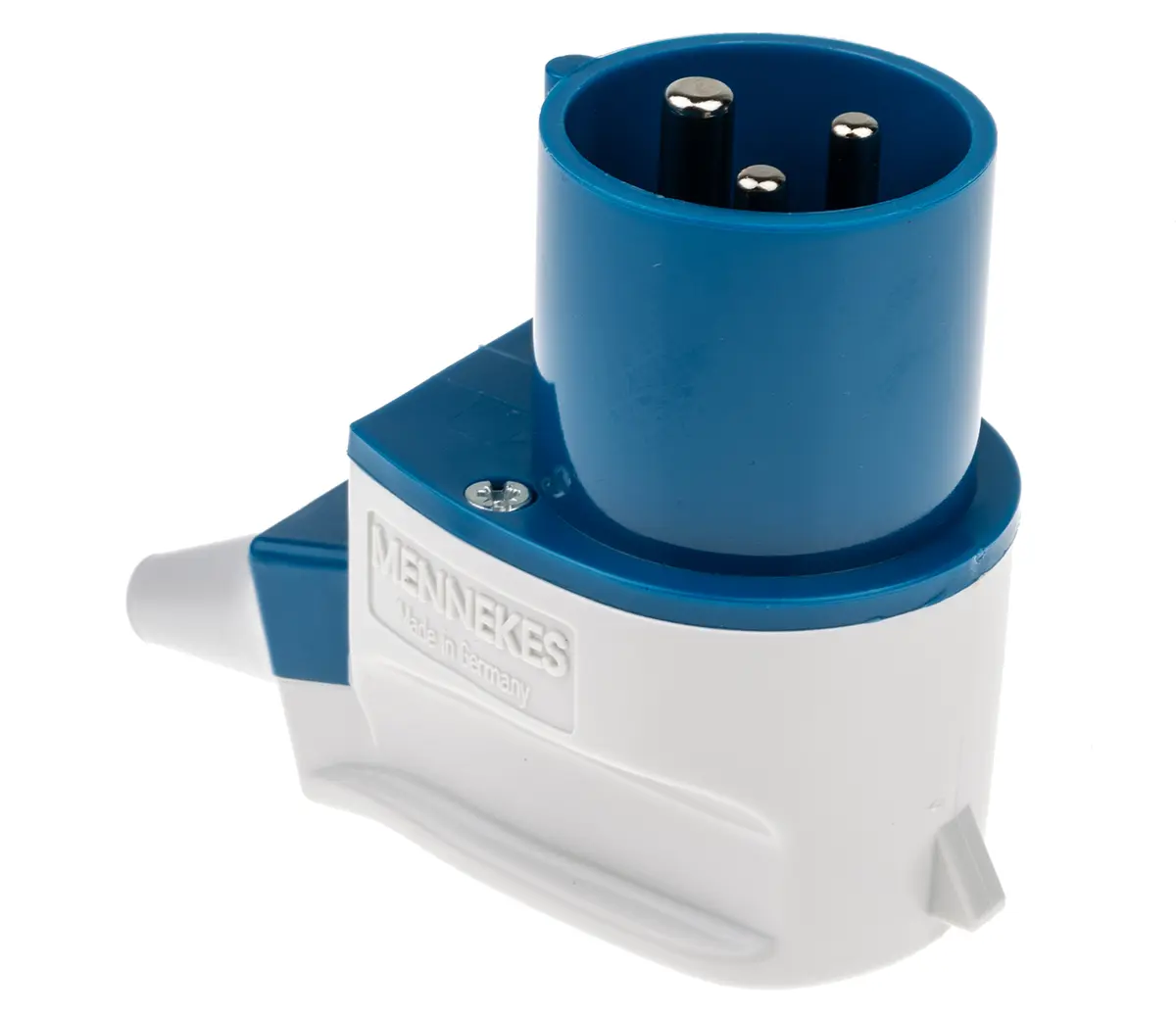 Produktfoto 1 von MENNEKES Leistungssteckverbinder Blau 3P, 230V, Kabel Gerade IP44 16A