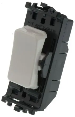 Produktfoto 1 von MK Electric Grid Plus Schaltereinsatz Schwarz 1-polig 20A 1-Weg