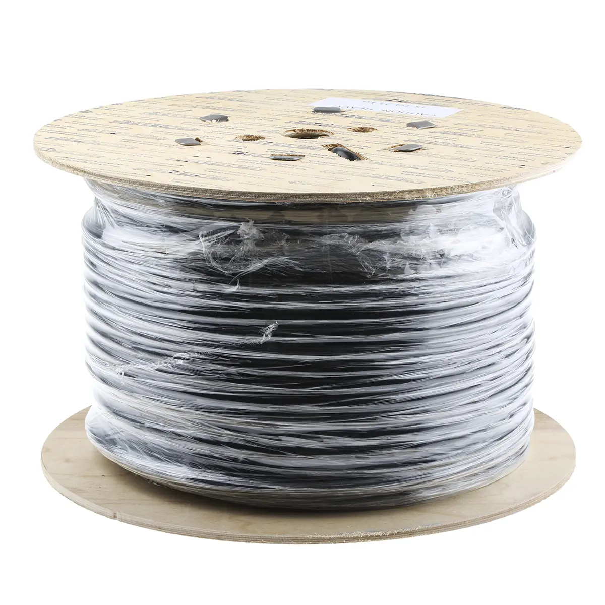 Produktfoto 1 von RS PRO H05VV-F Netzkabel, 3-adrig Schwarz /Ø 11.4 mm Außen-ø , 100 m 70 °C, 500 V, Polyvinylchlorid