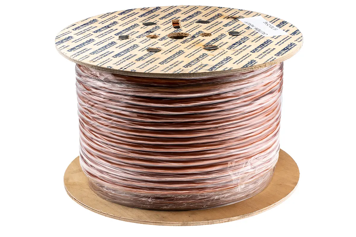 Produktfoto 1 von RS PRO H05VV-F Netzkabel, 3-adrig Orange /Ø 11.4 mm Außen-ø , 100 m 70 °C, 500 V, Polyvinylchlorid