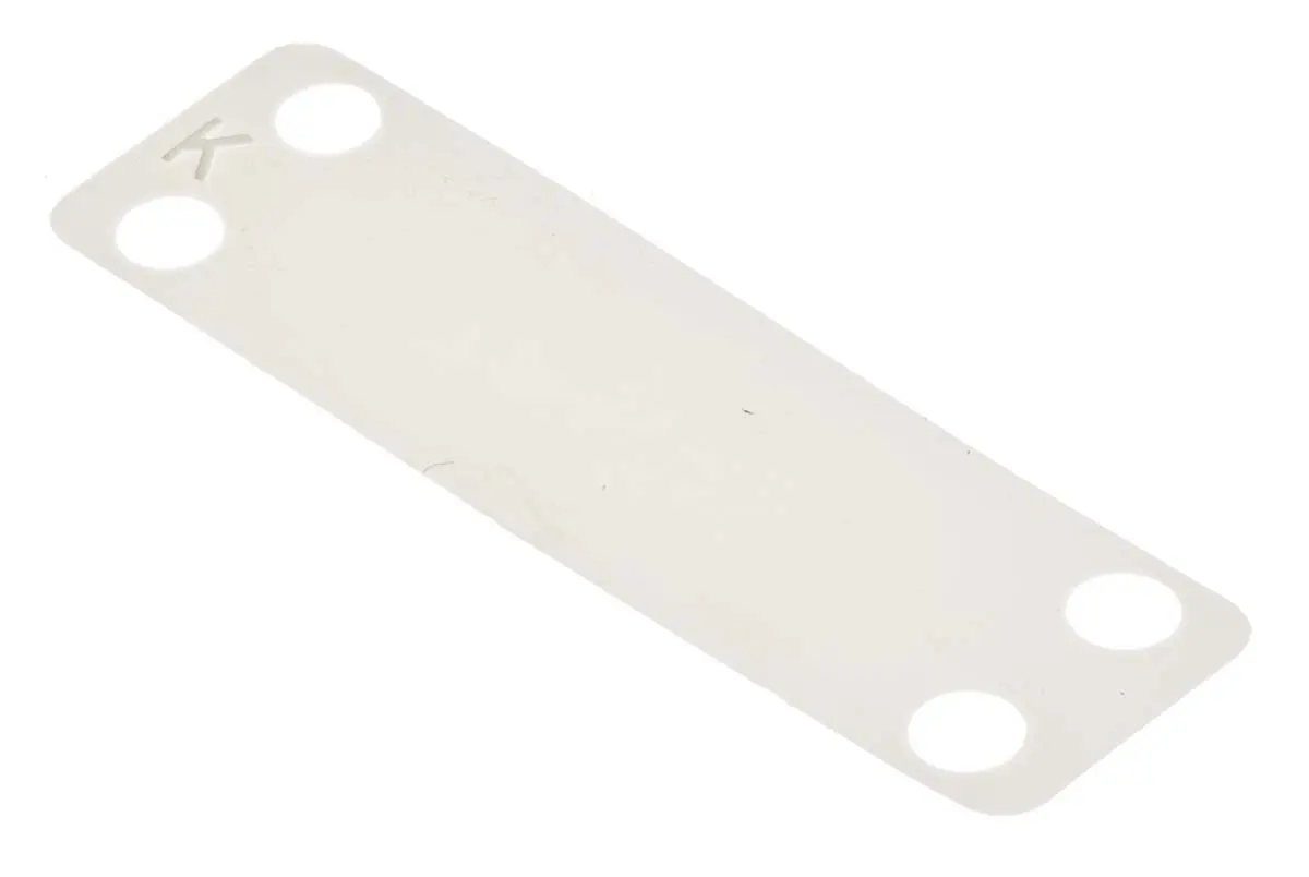Produktfoto 1 von RS PRO Kabelmarkierung, Beschriftung: Blind, Natur - 4.8 mm, 65 mm x 19mm