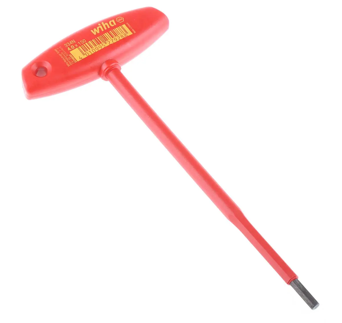 Produktfoto 1 von Wiha metrisch  Innensechskant-Schlüssel 4mm T-Griff lang