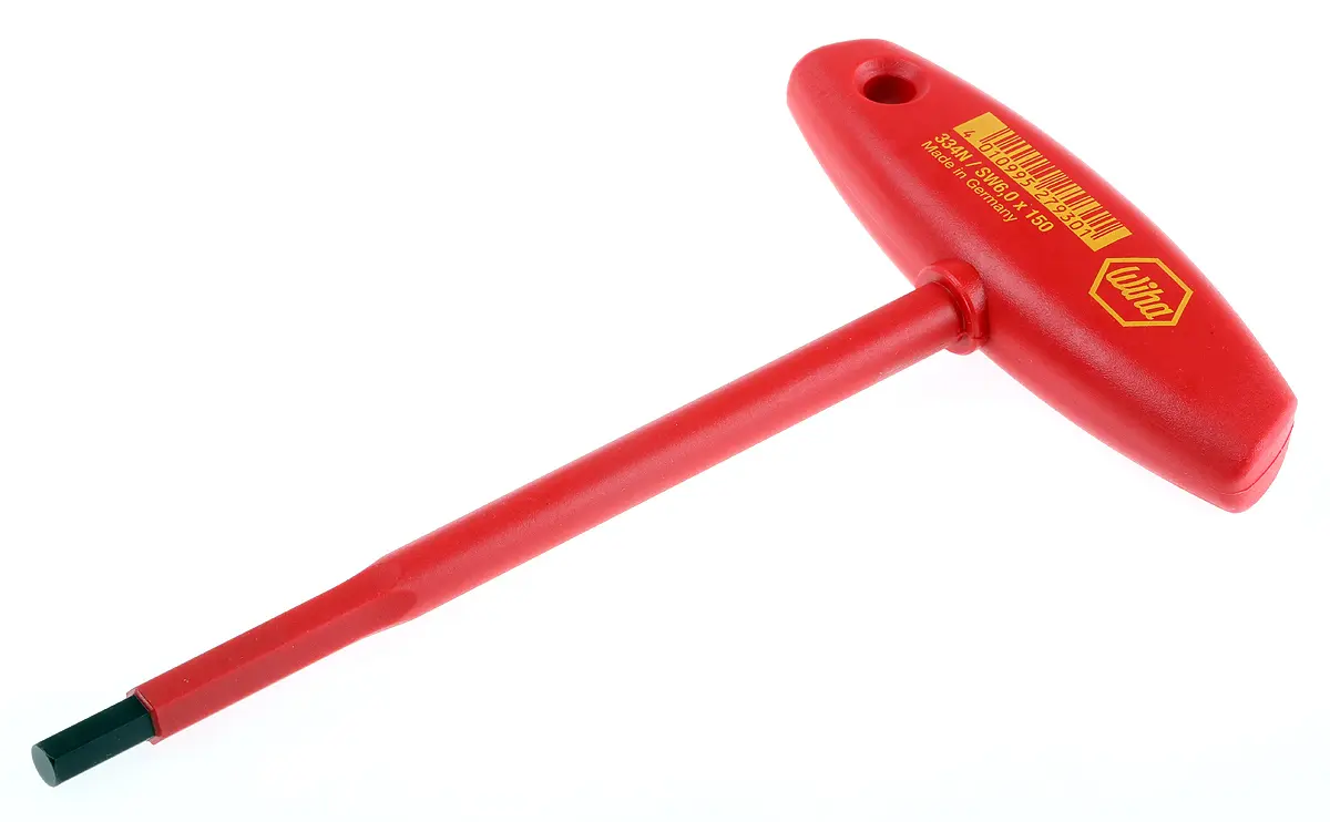 Produktfoto 1 von Wiha metrisch Innensechskant-Schlüssel 6mm T-Griff lang