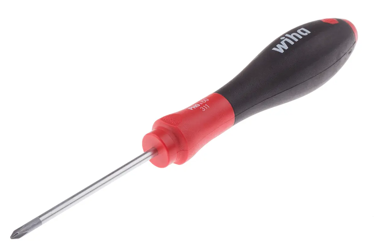 Wiha PH0 Standard, Chrom Vanadium Stahl, Molybdänstahl, 164 mm / Klinge 60 mm