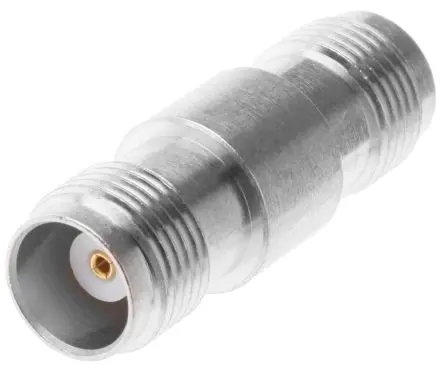 Produktfoto 1 von Huber+Suhner HF Adapter, 50 Ω, Gerade, 11Hz Buchse Buchse, Koaxial Nennspannung