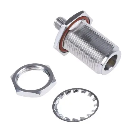 Produktfoto 1 von Huber+Suhner HF Adapter, 50 Ω, Gerade, 18GHz Buchse Buchse, Koaxial Nennspannung