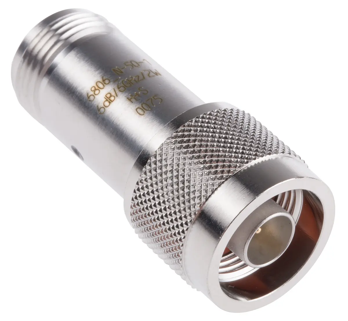 Produktfoto 1 von Huber+Suhner HF-Dämpfungsglied Typ NGerade 6 GHzSteckerBuchse