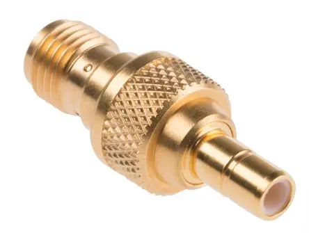 Produktfoto 1 von Huber+Suhner HF Adapter, 50 Ω, Gerade, 4GHz Buchse Buchse, Koaxial Nennspannung