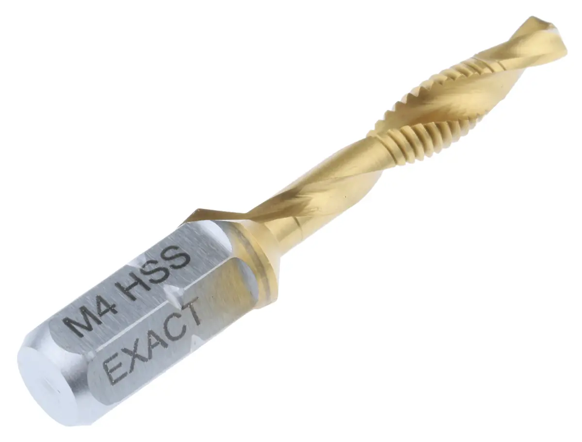 Produktfoto 1 von EXACT Gewindebohrer HSS, Metrisch Spiralnut, Rechtsgewinde, 1-teilig M4