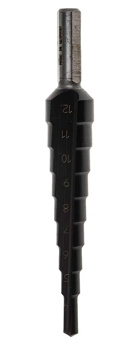 Produktfoto 1 von EXACT HSS-TiAlN Stufenbohrer 9-stufig, 4mm → 12mm