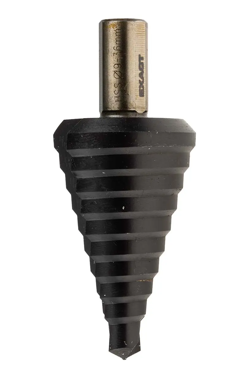 Produktfoto 1 von EXACT HSS Stufenbohrer 10-stufig, 9mm → 36mm