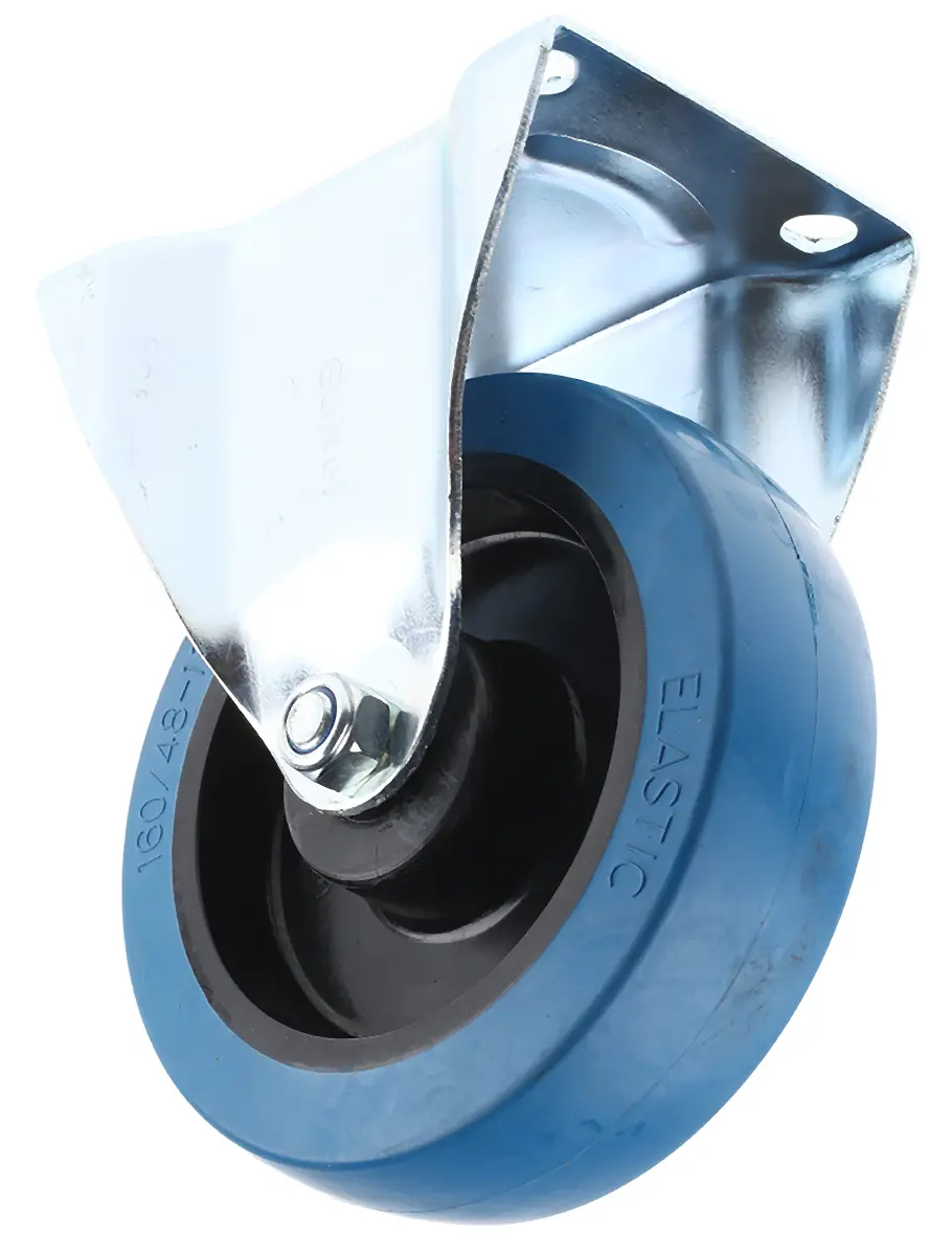 Produktfoto 1 von Guitel Hervieu Fest Lenkrolle, Rad ø 160mm, 400kg, Ges H. 200mm, Rad B. 42mm, 135 x 110mm, Platte, Gummi-Material