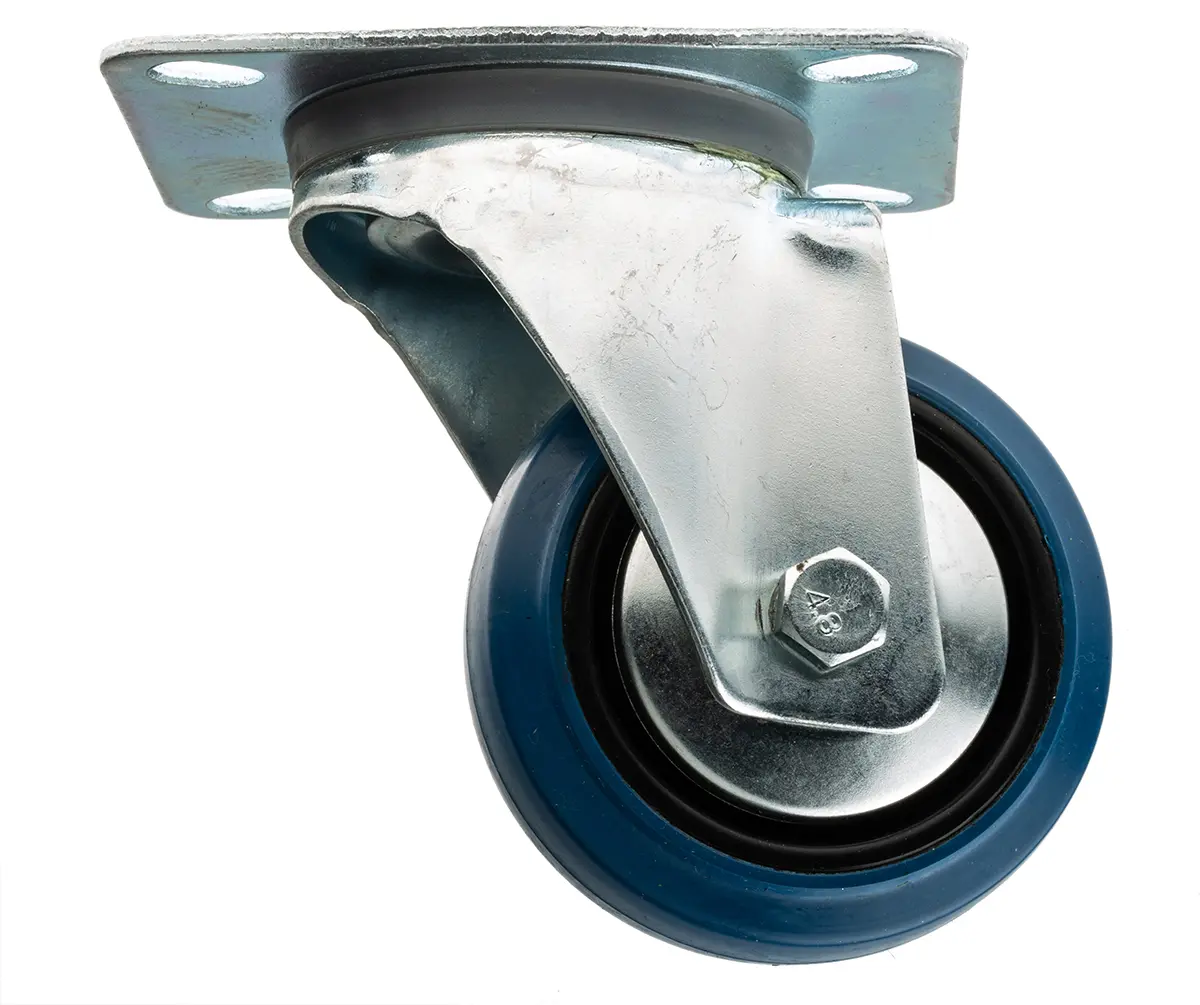 Produktfoto 1 von Guitel Hervieu Drehlager Lenkrolle, Rad ø 80mm, 80kg, Ges H. 107mm, Rad B. 32mm, 105 x 80mm, Platte, Gummi-Material