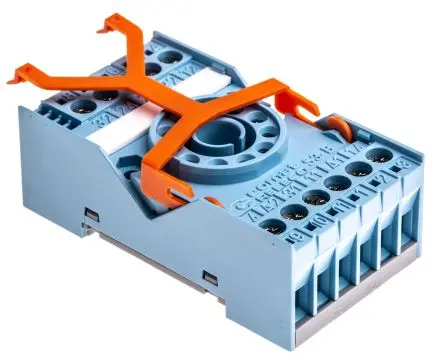 Produktfoto 1 von Releco Relaissockel zur Verwendung mit 11-poliges Relais Serie MRC MRC, 11 -Kontakt, DIN-Hutschiene, 250V ac