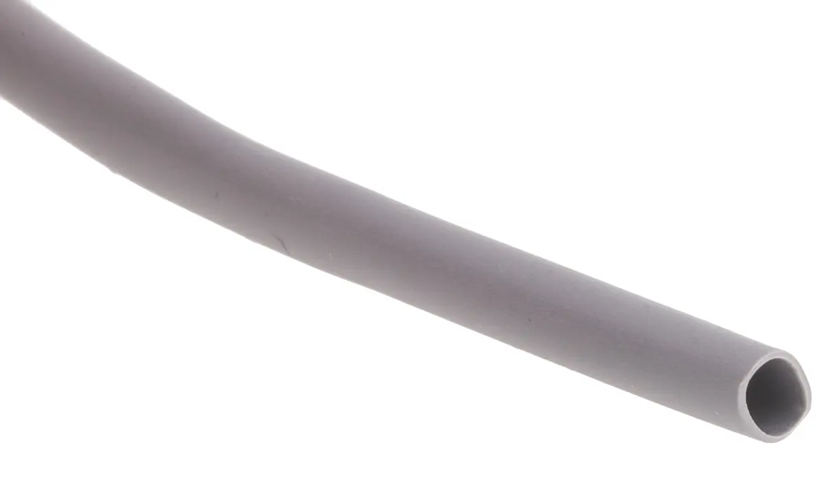 Produktfoto 1 von RS PRO Kabelschlauch Grau PVC für Kabel-Ø 4mm, Länge 30m