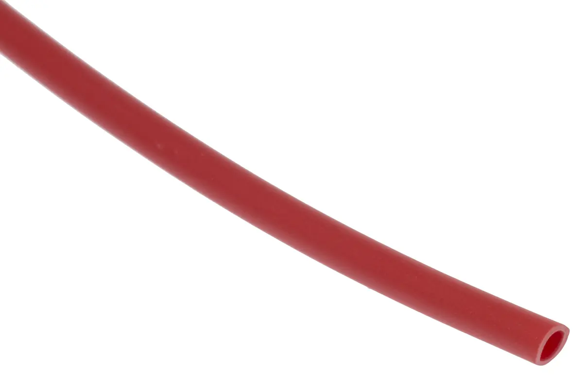 Produktfoto 1 von RS PRO Kabelschlauch Rot PVC für Kabel-Ø 2mm, Länge 50m