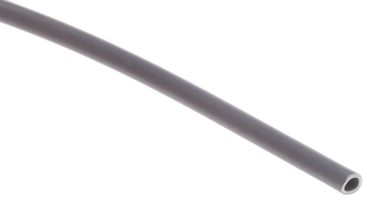 Produktfoto 1 von RS PRO Kabelschlauch Grau PVC für Kabel-Ø 2mm, Länge 50m