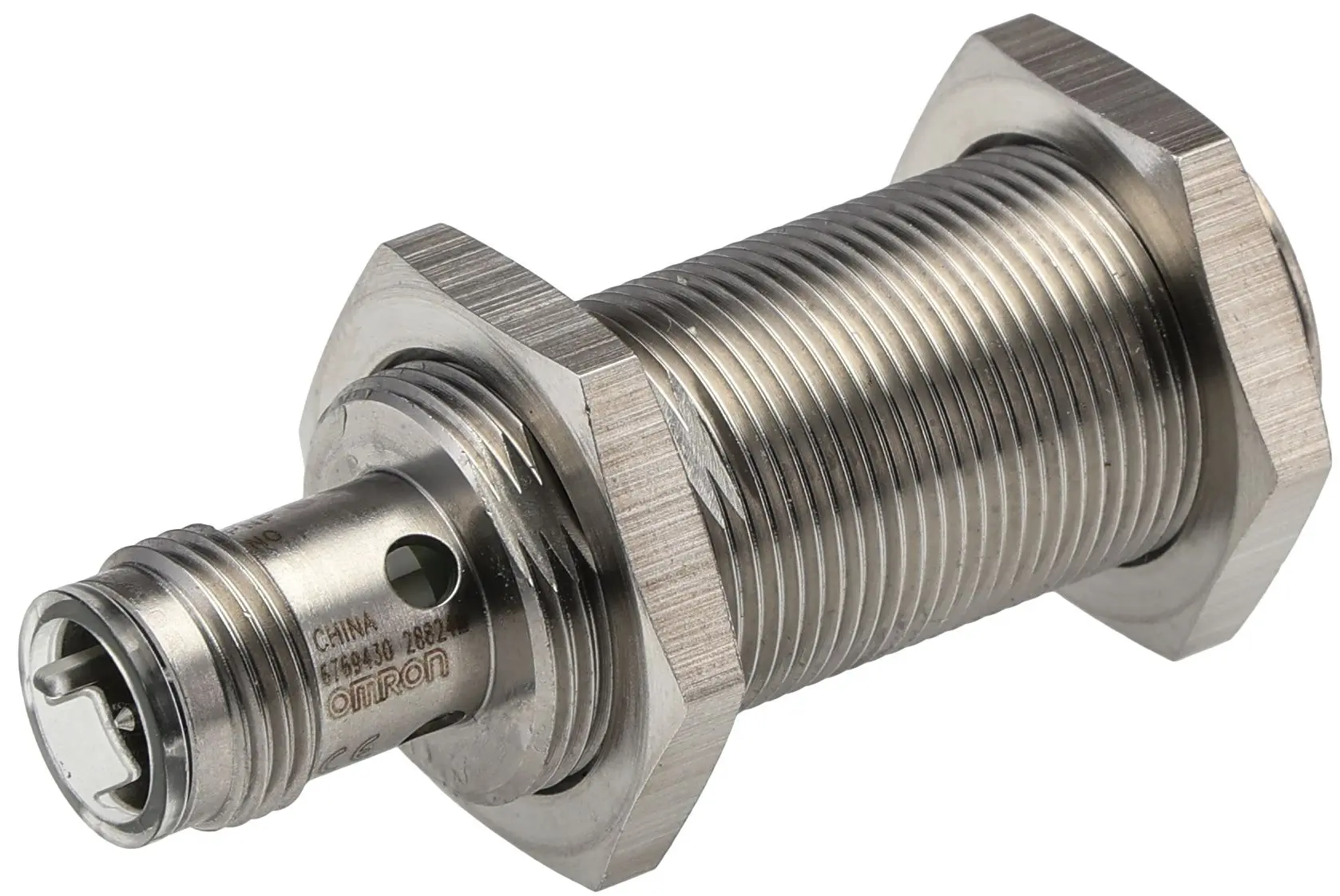 Produktfoto 1 von Omron E2A M18 Näherungssensor Induktiv, Gewinderohr 8 mm PNP 12 → 24 V dc / 200 mA NO, IP67