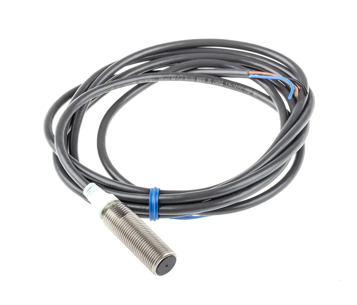 Produktfoto 1 von Omron E2A M12 Näherungssensor Induktiv, Gewinderohr 4 mm PNP 12 → 24 V dc / 200 mA NO, IP67