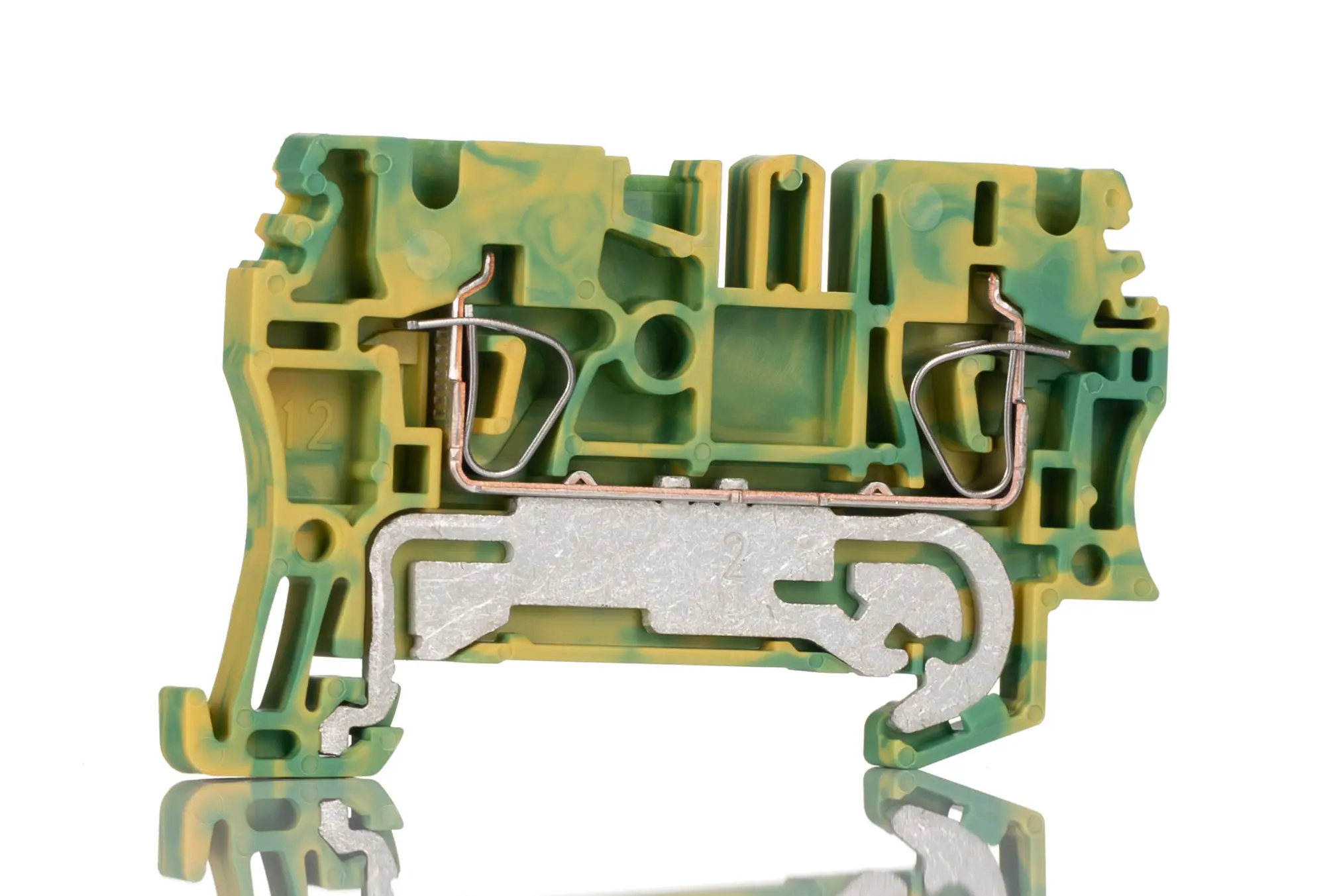 Weidmüller Schutzleiterklemme, ZPE 2.5, 2-polig, 26/12 AWG, 4 mm² Klemme, Grün Wemid IECEx/ATEX