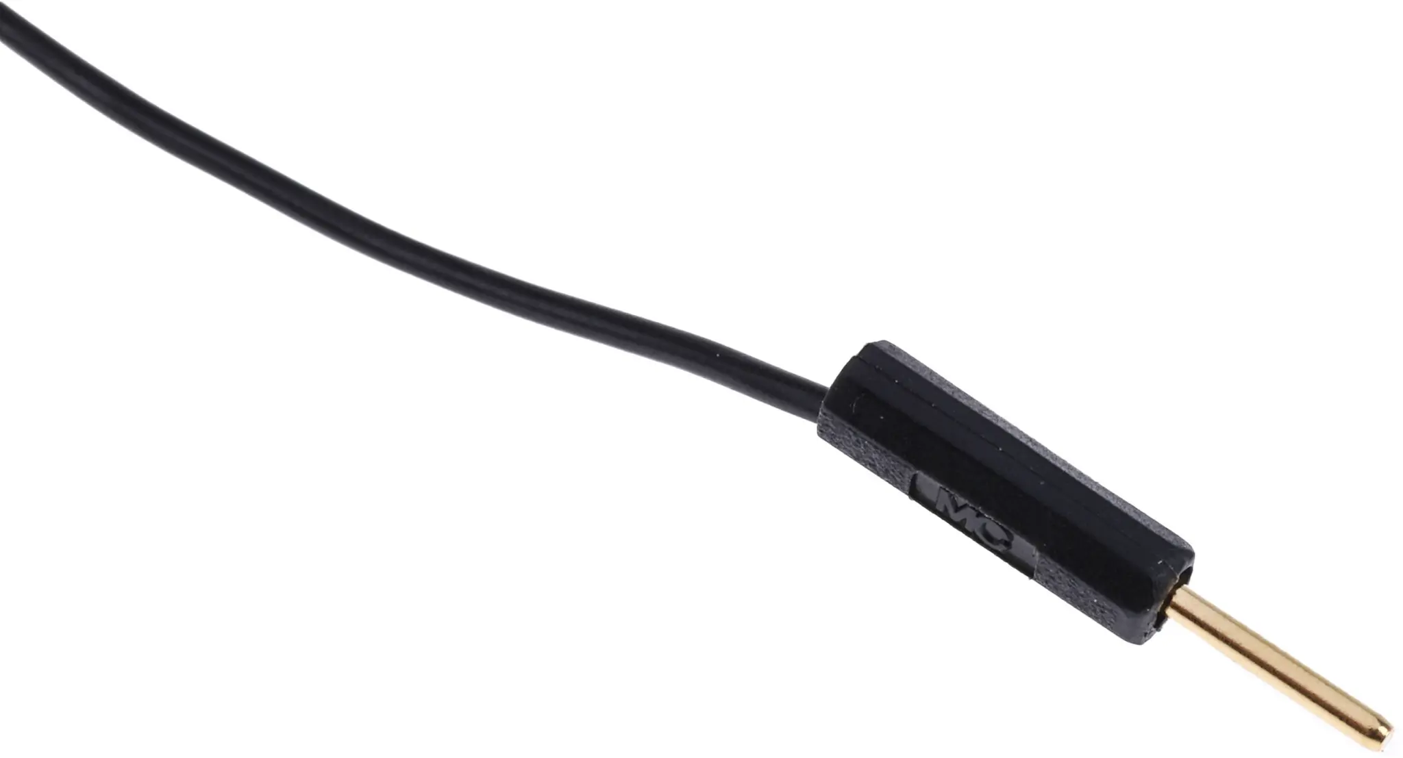 Produktfoto 1 von Staubli Steckverbinder-Messleitung 3A Stecker / Stecker, Schwarz Polyvinylchlorid-isoliert 300 mm, 60 V dc, 30 V ac