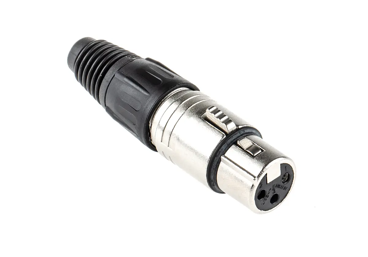 Produktfoto 1 von Neutrik Gerade 3-polig Kabel Buchse Silber auf Nickel XLR-Steckverbinder, 50 V