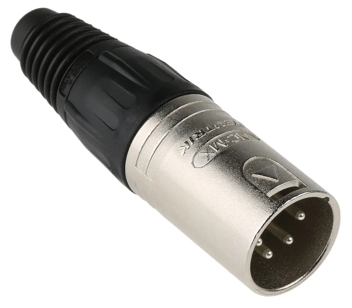 Produktfoto 1 von Neutrik Gerade 4-polig Kabel Stecker Silber auf Nickel XLR-Steckverbinder, 50 V