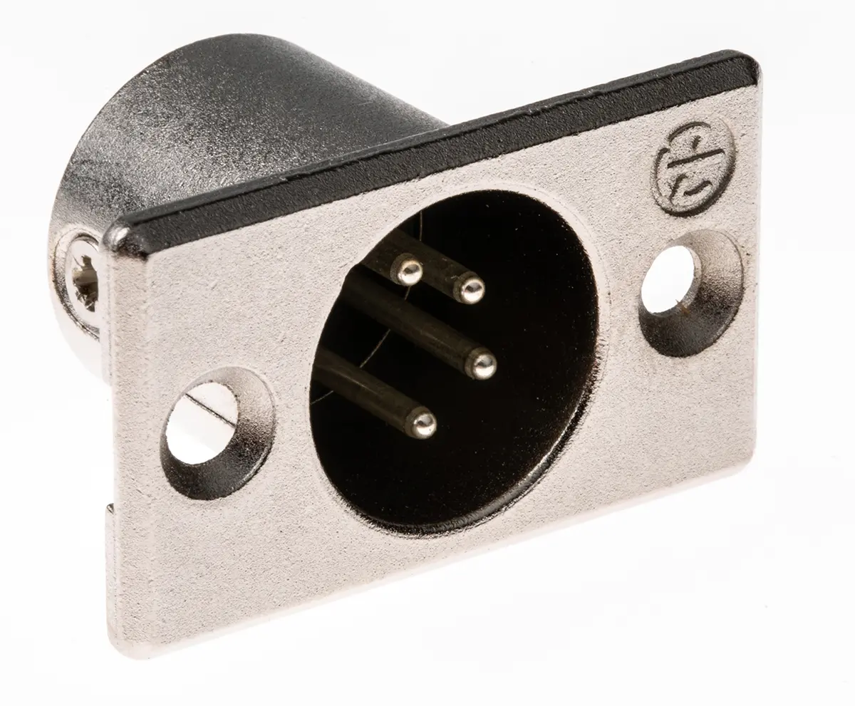 Produktfoto 1 von Neutrik Gerade 4-polig Panel Stecker Silber auf Nickel XLR-Steckverbinder, 50 V