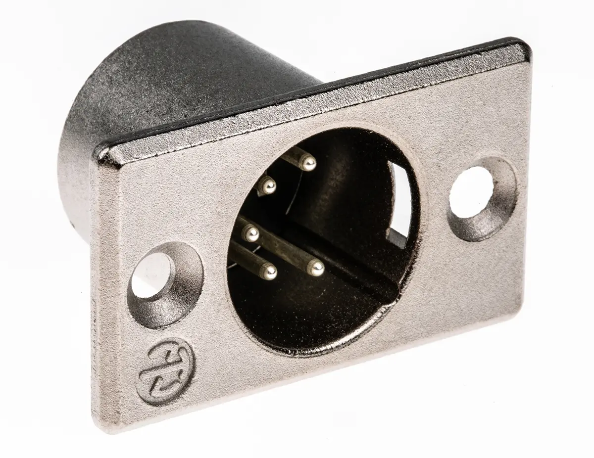 Produktfoto 1 von Neutrik Gerade 5-polig Panel Stecker Silber auf Nickel XLR-Steckverbinder, 50 V
