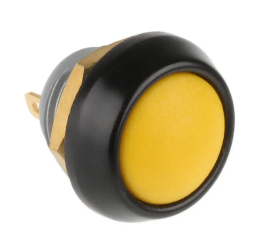 Produktfoto 1 von ITW 59 Miniaturdruckschalter lichtdurchlässig Tastend Panel Ø 13.6 mm, SPST / 400mA 50 V dc 125 V ac, IP67