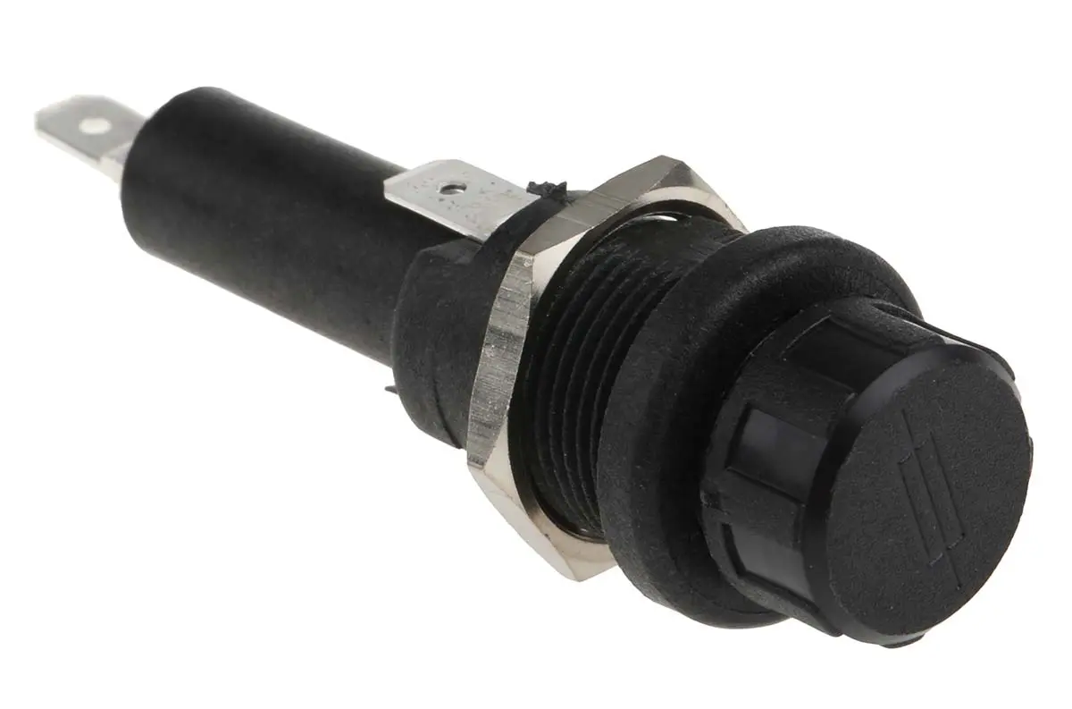 Produktfoto 1 von Bulgin Sicherungshalter für 6.3 x 25mm Sicherungen 13A 250V ac, Serie FX 1P-polig