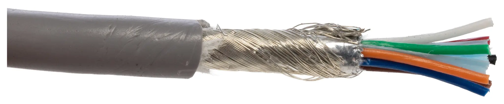 Produktfoto 1 von Alpha Wire Xtra-Guard Flex Steuerleitung 0,14 mm Ø 6.02mm Aluminium/Mylarband Schirmung PVC isoliert Grau
