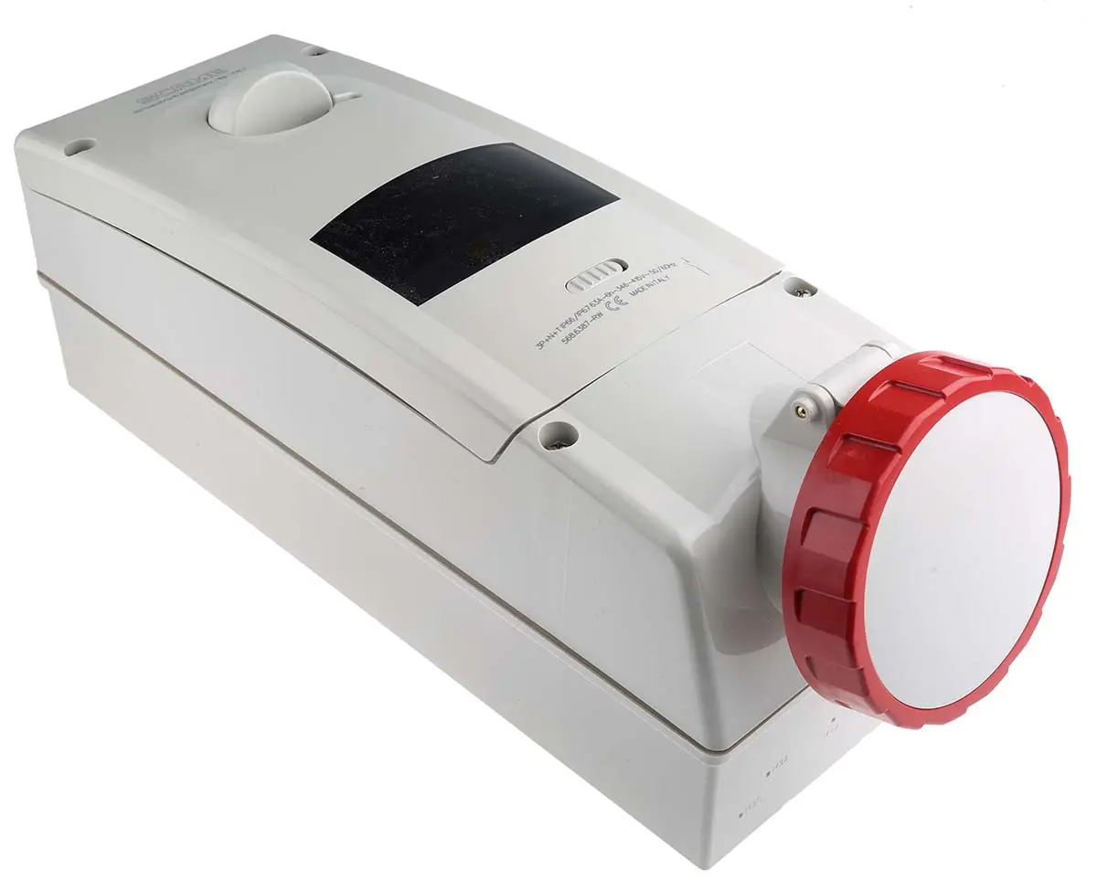 Produktfoto 1 von Scame ADVANCE 2 Fehlerstrom-Schutzeinrichtung Rot, 415V 3P+N+PE / 63A, Wand IP67